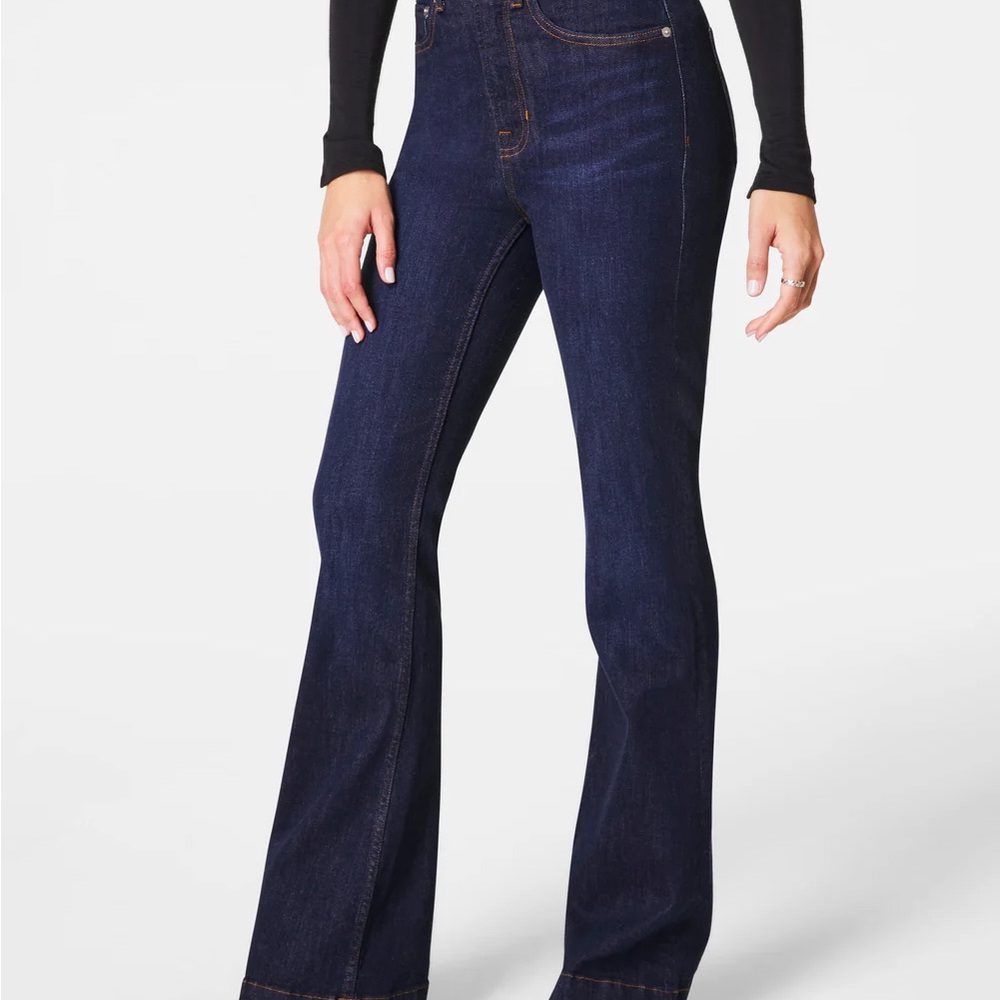 SPANX Dark Indigo Flare Jeans